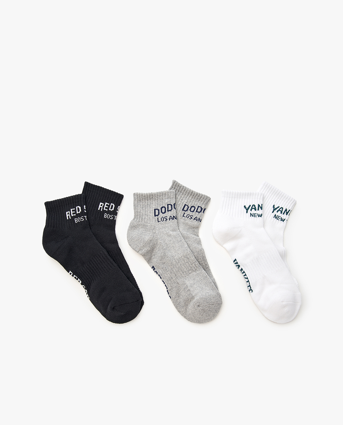 MLB - Set 3 vớ unisex cổ thấp Sportive Varsity