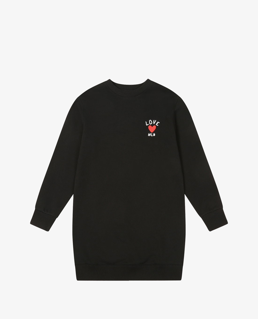 MLB - Đầm mini sweatshirt phom suông tay dài MLB Heart Overfit