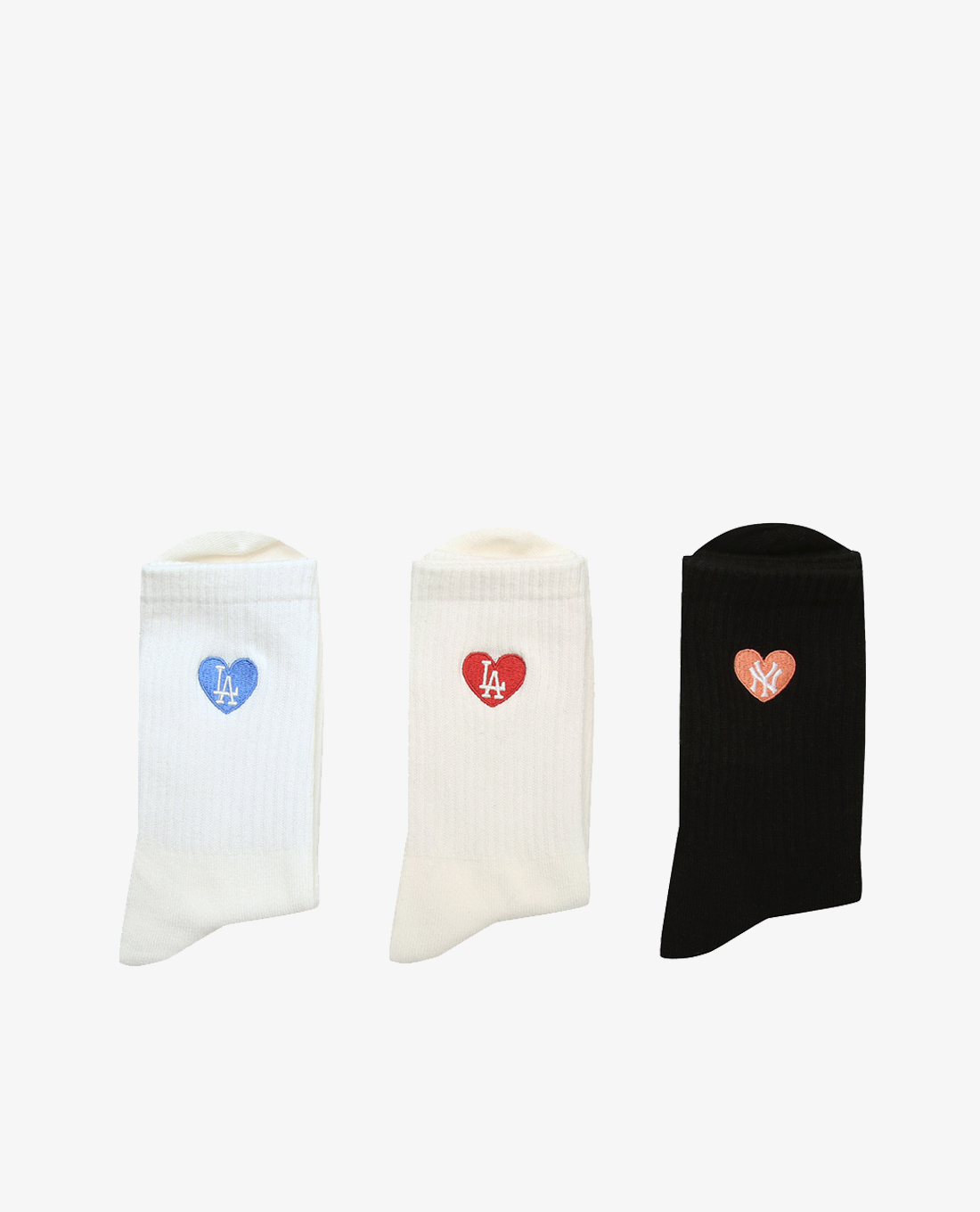 MLB - Set 3 vớ cổ cao Heart Bundle Sox
