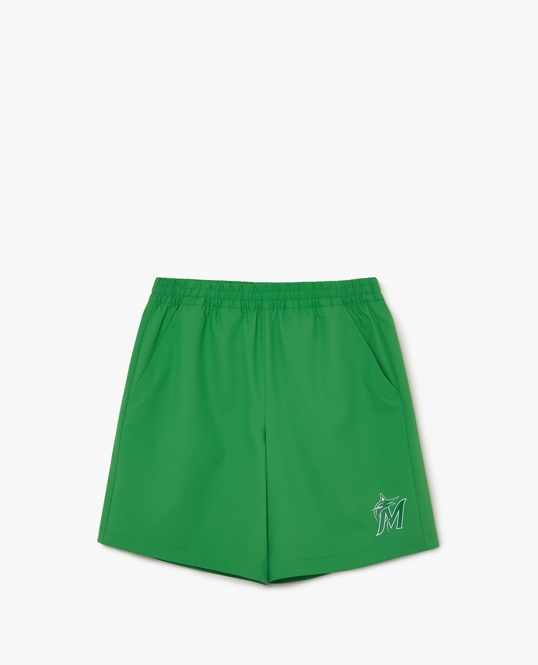 MLB - Quần shorts unisex ống rộng phối logo thời trang