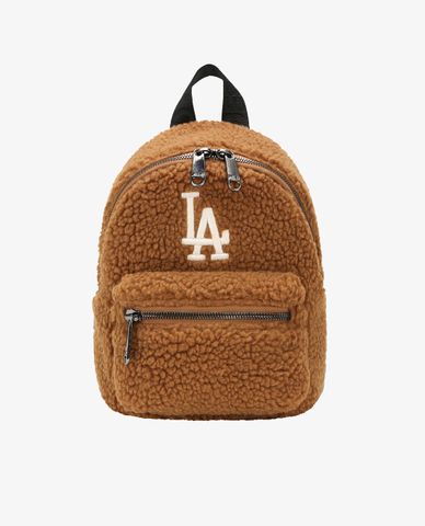  MLB - Balo dáng vuông phối lông Wool Fleece Mini 