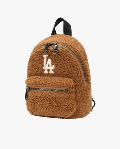 MLB - Balo dáng vuông phối lông Wool Fleece Mini 