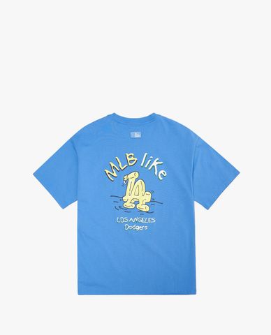  MLB - Áo thun unisex cổ tròn tay ngắn LIKE Back Logo Overfit 