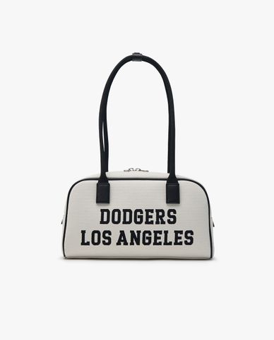  MLB - Túi đeo vai nữ phom chữ nhật Varsity Jacquard Square 