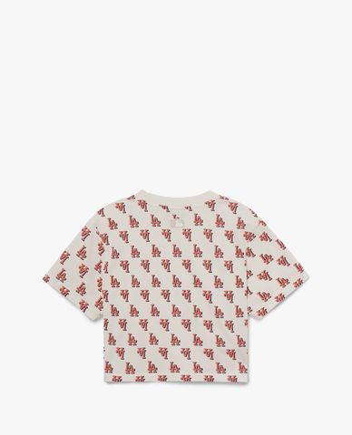  MLB - Áo croptop nữ cổ tròn tay ngắn Classic Monogram 