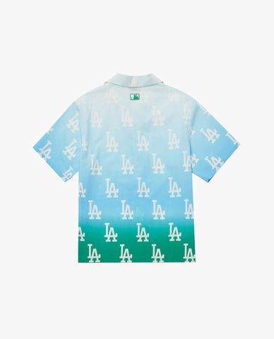  MLB - Áo sơ mi unisex tay ngắn hiện đại 