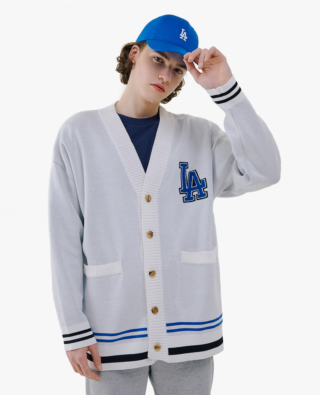 MLB - Áo khoác cardigan chuột mickey MLB x Disney