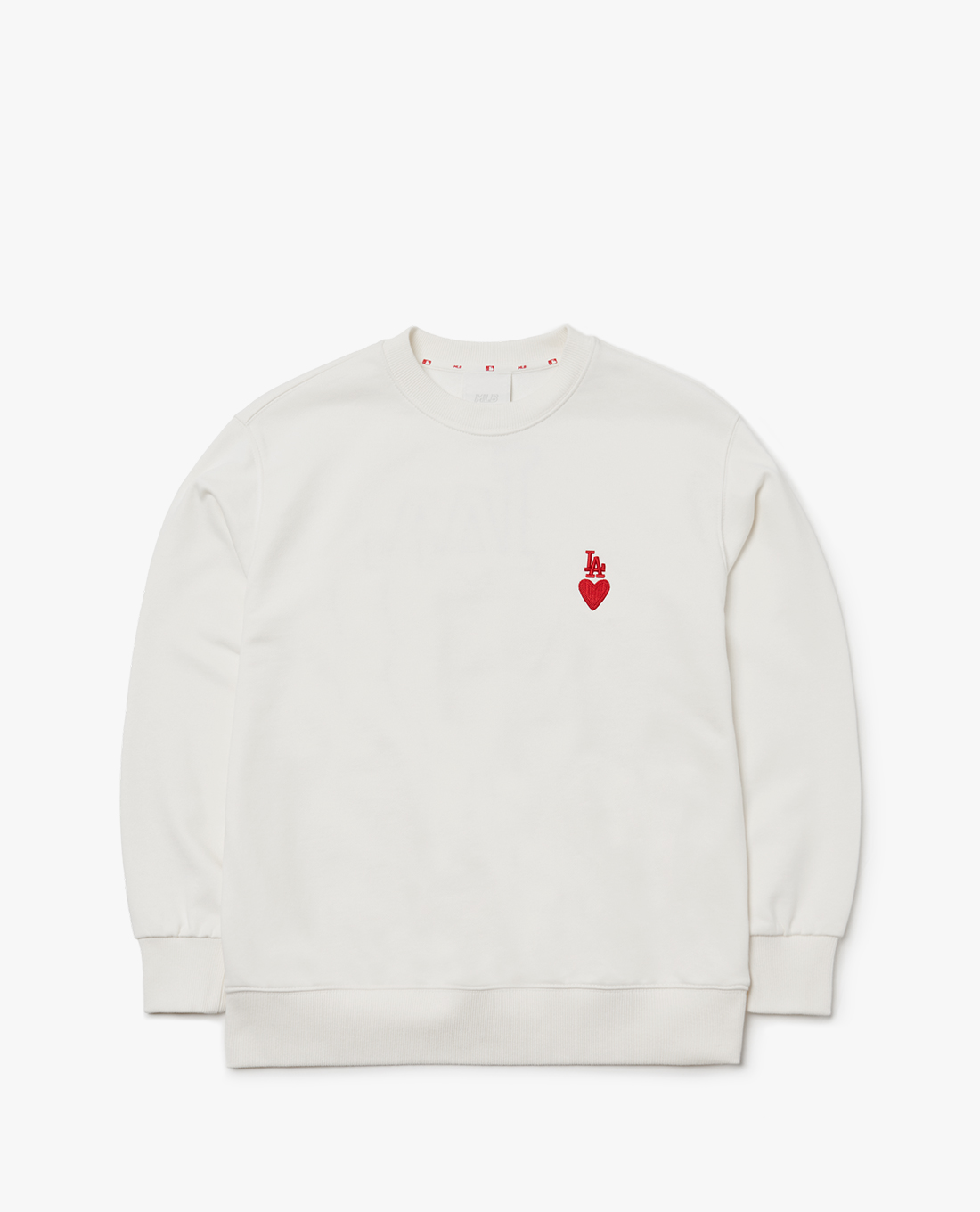 MLB - Áo sweatshirt phom suông Heart