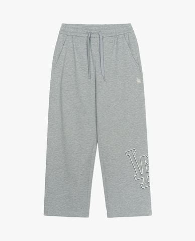  MLB - Quần dài unisex ống rộng lưng thun Basic Megalogo 