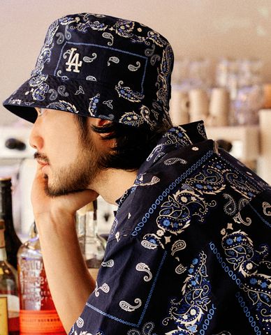  MLB - Nón bucket thời trang Paisley 