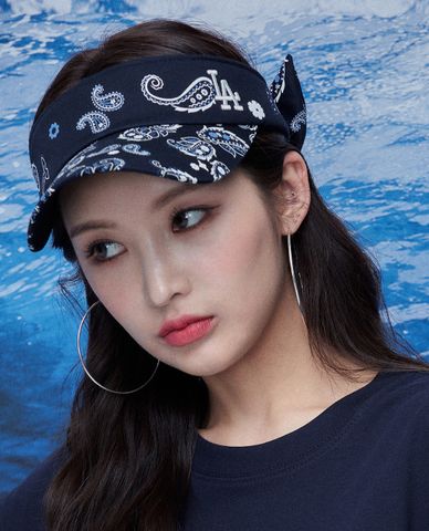  MLB - Nón visor nửa đầu Paisley 