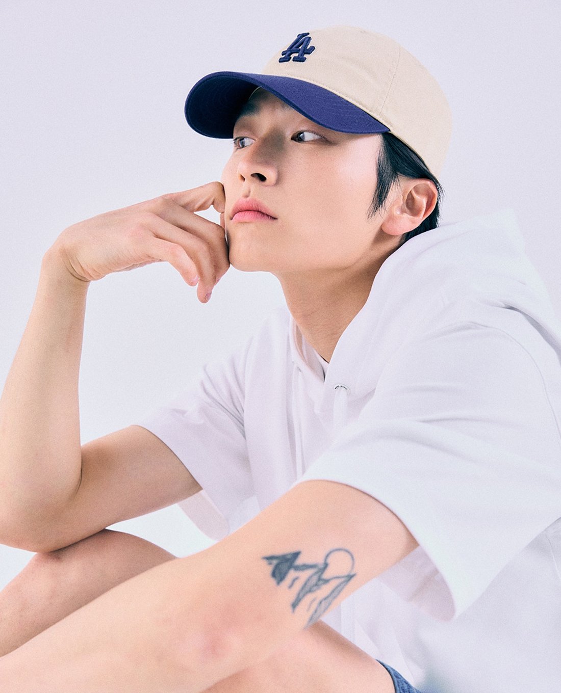 MLB - Nón bóng chày unisex Basic Color Block Unstructured