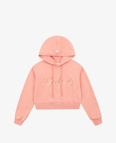  MLB - Áo hoodie nữ phom croptop Classic Logo 