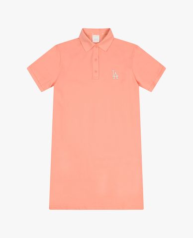  MLB - Đầm midi cổ bẻ tay ngắn Collar Slim Fit 