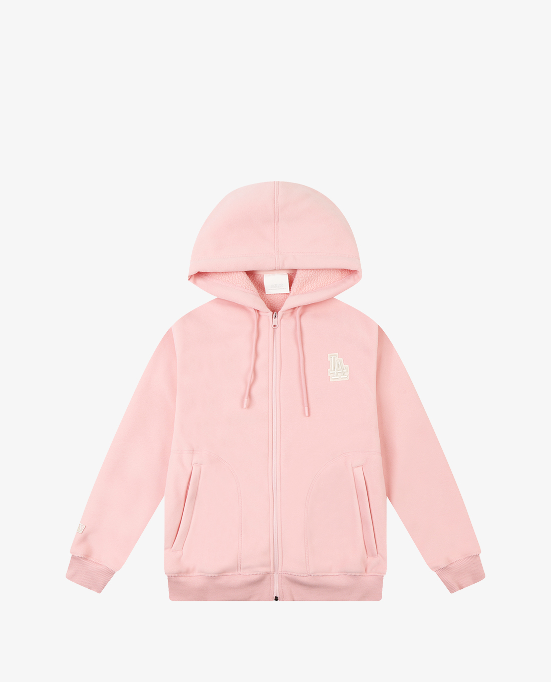 MLB - Áo hoodie tay dài phối zip Fleece Fleece Big Logo