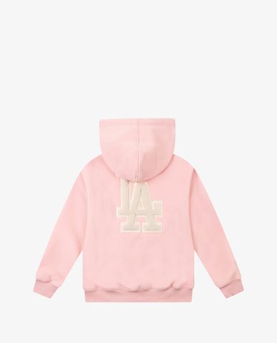  MLB - Áo hoodie tay dài phối zip Fleece Fleece Big Logo 