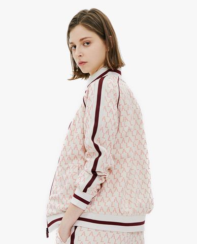  MLB - Áo khoác kiểu cổ cao Monogram 