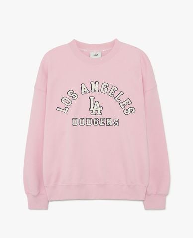  MLB - Áo sweatshirt nữ cổ tròn tay dài Varsity Over Fit 
