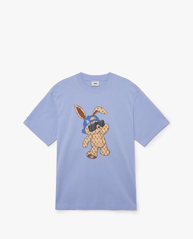  MLB - Áo thun unisex cổ tròn tay ngắn New Year Rabbit 