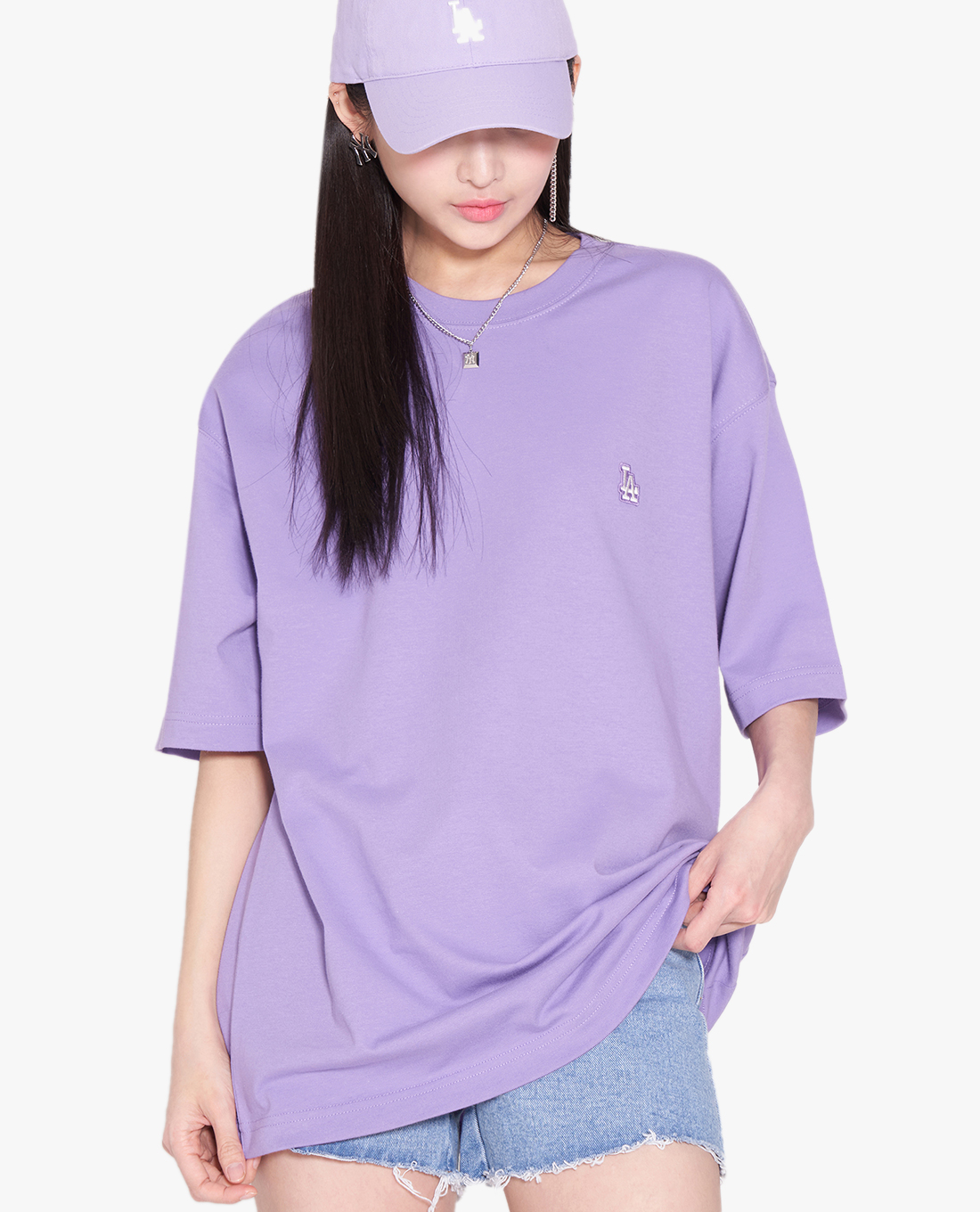 MLB - Áo thun unisex cổ tròn tay ngắn Basic Small Logo