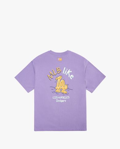  MLB - Áo thun unisex cổ tròn tay ngắn LIKE Back Logo Overfit 