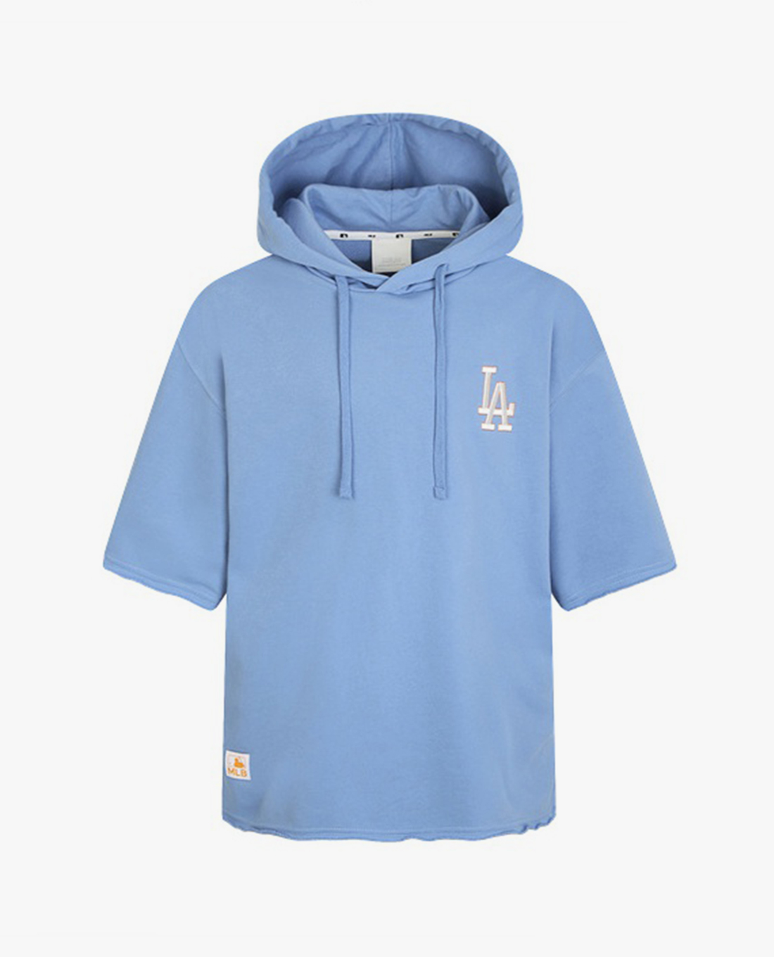 MLB - Áo hoodie ngắn tay unisex phối mũ trùm thời trang