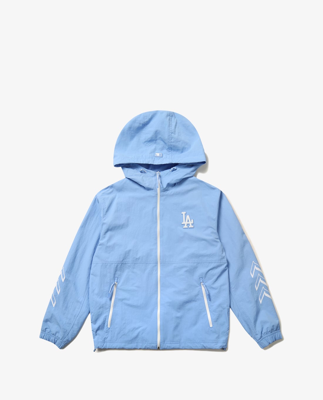 MLB - Áo hoodie phối zip Simbol Sleeve Logo