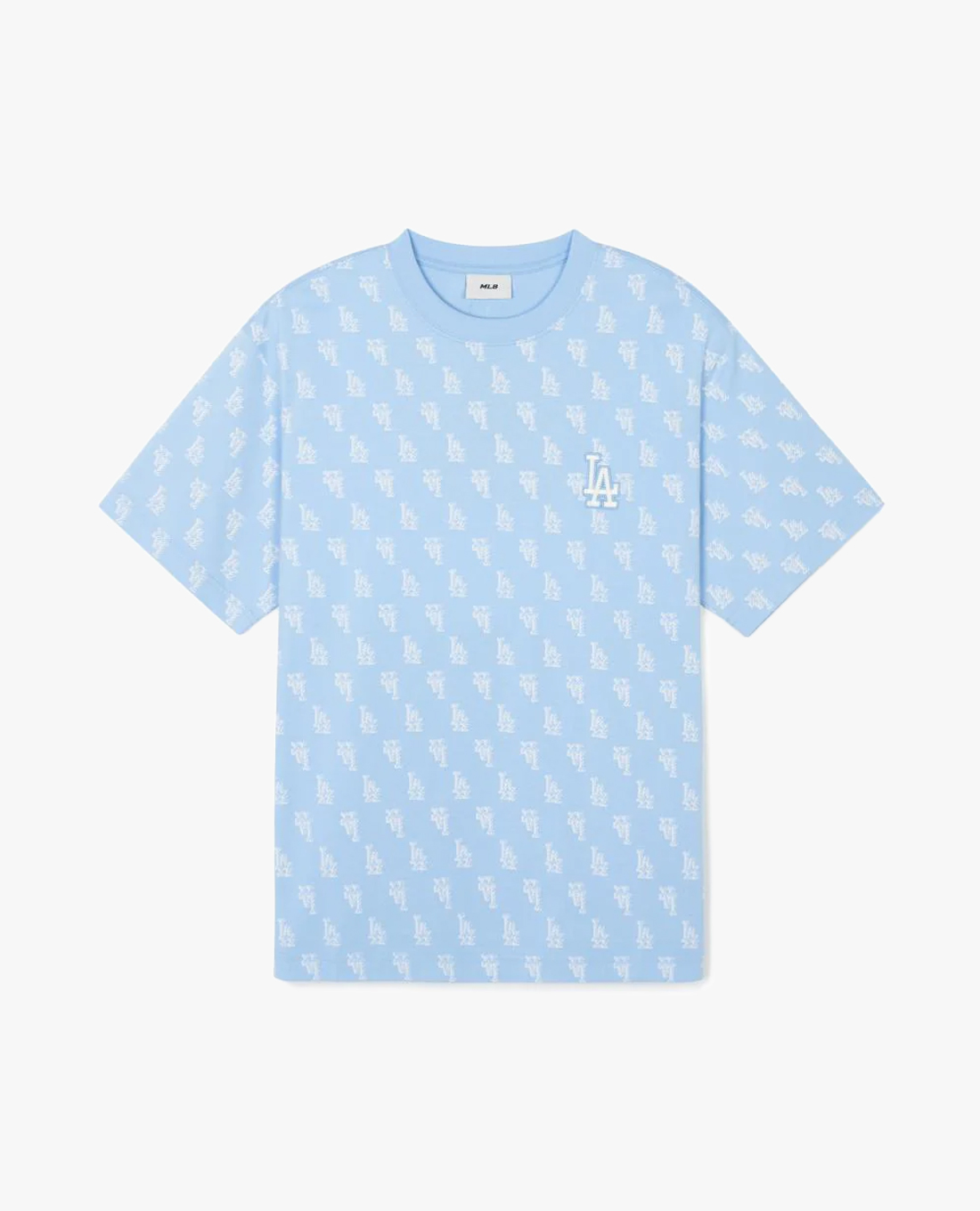MLB - Áo thun unisex cổ tròn tay ngắn phối họa tiết monogram