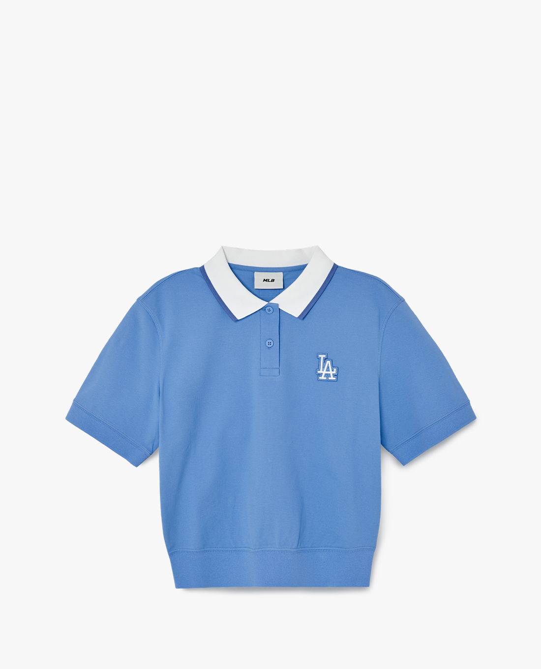MLB - Áo polo nữ tay ngắn Color Matching Crop Collar
