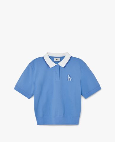  MLB - Áo polo nữ tay ngắn Color Matching Crop Collar 