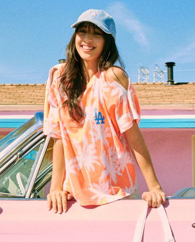  MLB - Nón bóng chày Denim Damaged 