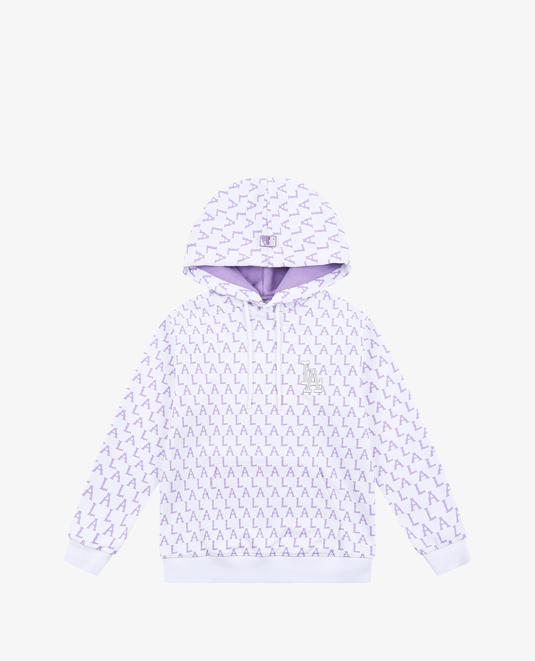 MLB - Áo hoodie tay dài phối mũ thời trang Monogram Allover