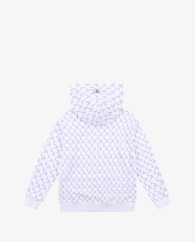  MLB - Áo hoodie tay dài phối mũ thời trang Monogram Allover 