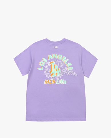  MLB - Áo thun cổ tròn ngắn tay LIKE Popcorn 