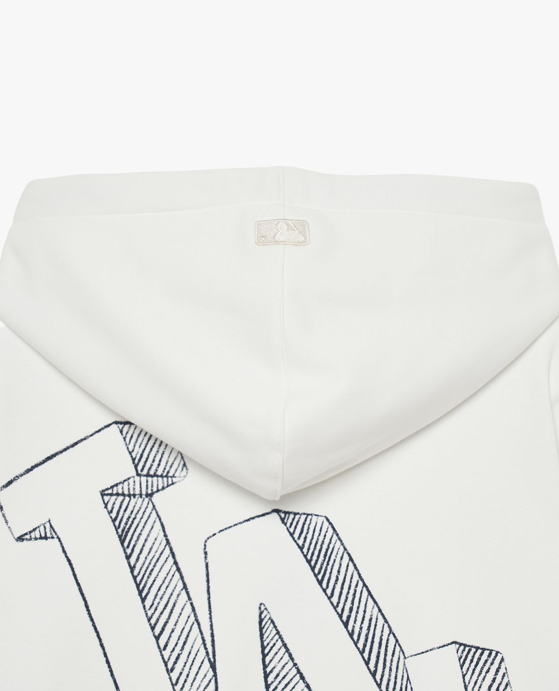 MLB - Áo hoodie unisex tay dài phối mũ Basic Mega Logo