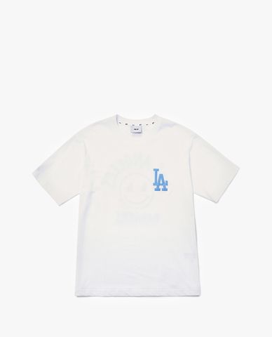  MLB - Áo thun cổ tròn ngắn tay LIKE Smile 