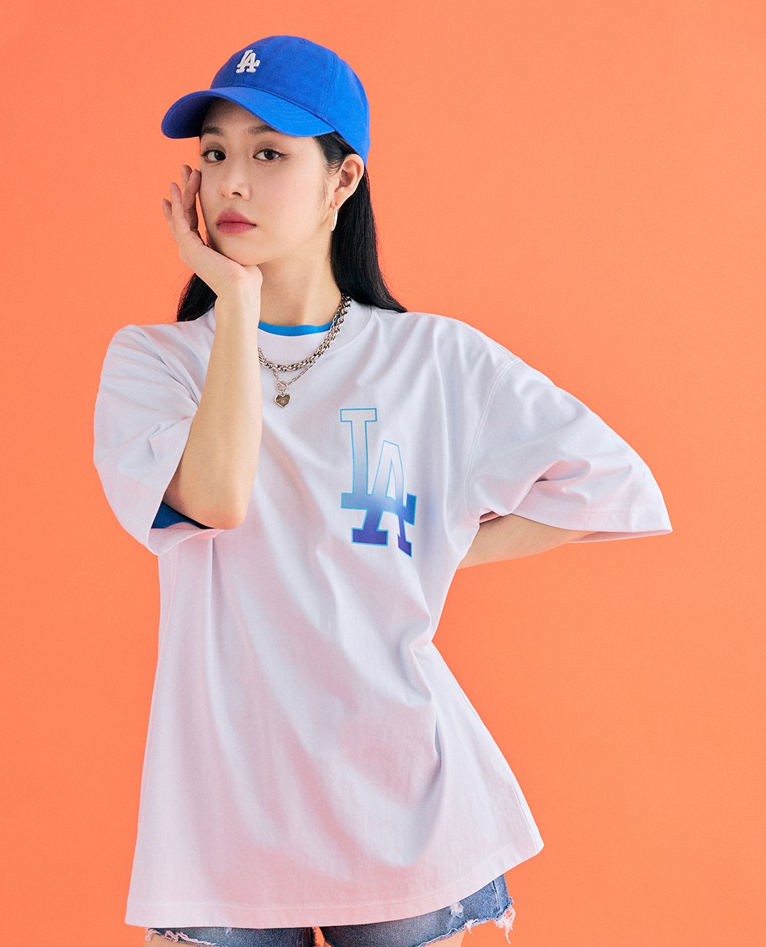 MLB - Áo thun unisex cổ tròn tay ngắn Basic Big Logo