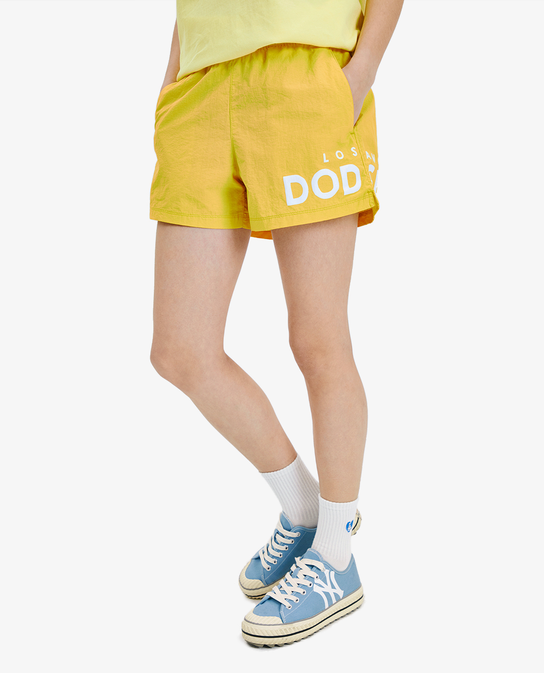 MLB - Quần short lưng thun Bottom Logo Woven