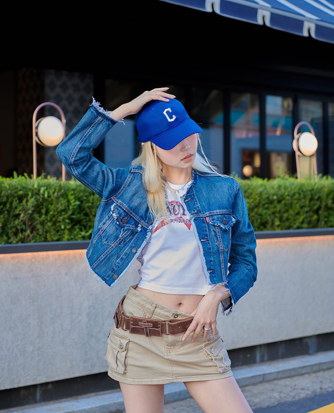MLB - Nón bóng chày unisex cá tính New Fit Structure