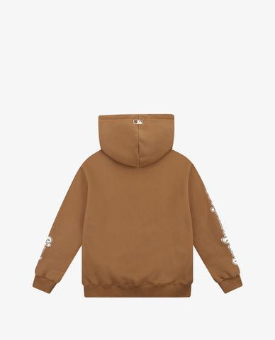  MLB - Áo hoodie tay dài phối mũ trùm in logo thời trang 