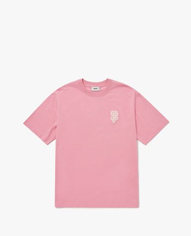  MLB - Áo thun unisex cổ tròn tay ngắn trẻ trung 