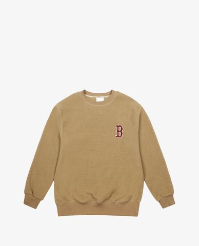  MLB - Áo sweatshirt phom suông tay dài Fleece Basic Logo Overfit 