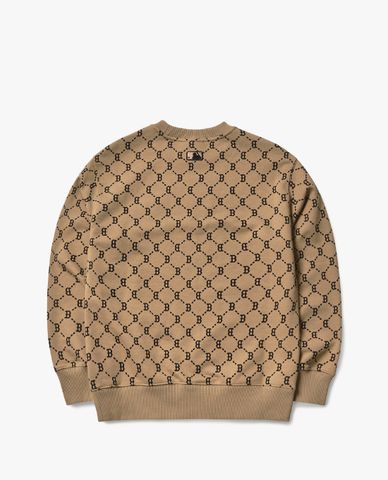  MLB - Áo sweatshirt tay dài cổ tròn Monogram Diamond All Overfit 
