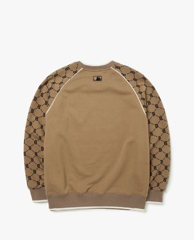  MLB - Áo sweatshirt cổ tròn dài tay Monogram 