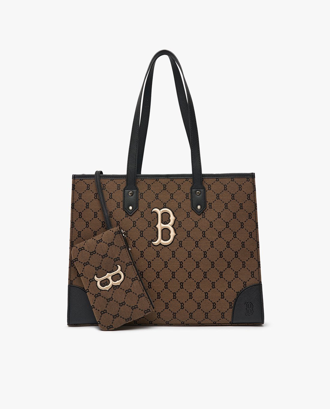 MLB - Túi tote chữ nhật Monogram Diamond Jacquard Shopper