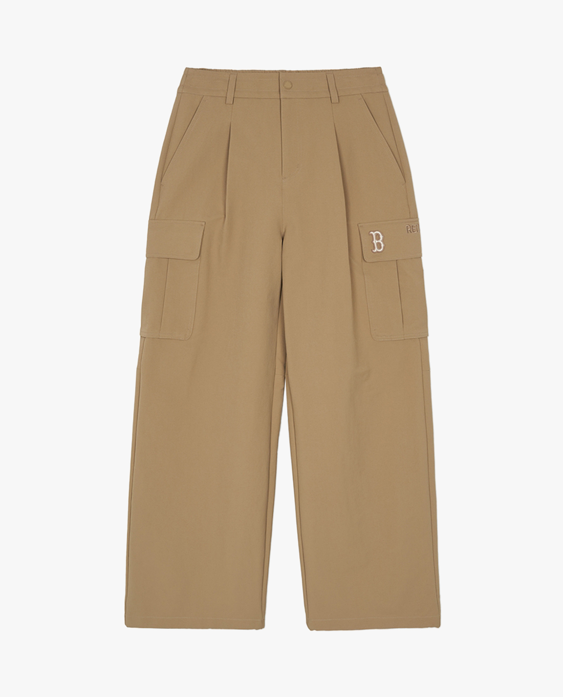 MLB - Quần dài nữ ống rộng lưng thun Varsity Cargo