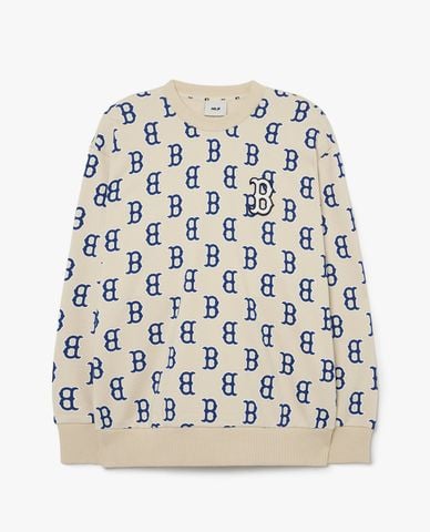  MLB - Áo sweatshirt unisex tay dài Classic Monogram Allover 