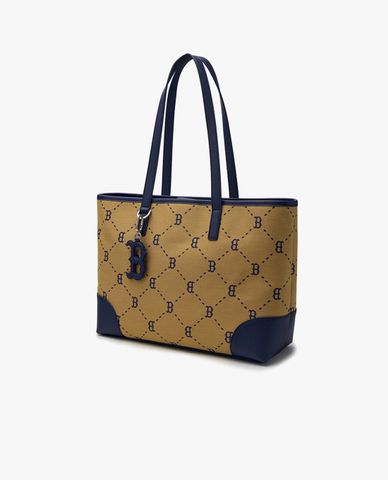  MLB - Túi tote unisex phom chữ nhật Diamond Monogram Jacquard 