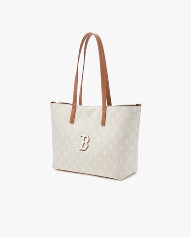  MLB - Túi tote nữ phom chữ nhật Classic Monogram Jacquard 