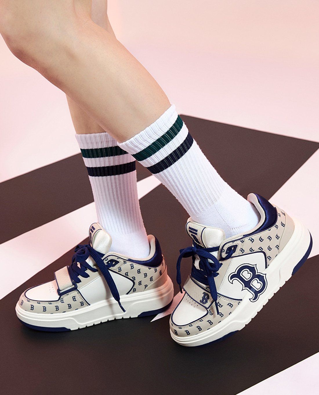 【韓国】MLB■CHUNKY LINER MID CLASSIC MONO■ユニセックス 韓国】MLB□CHUNKY LINER MONO□ユニセックス